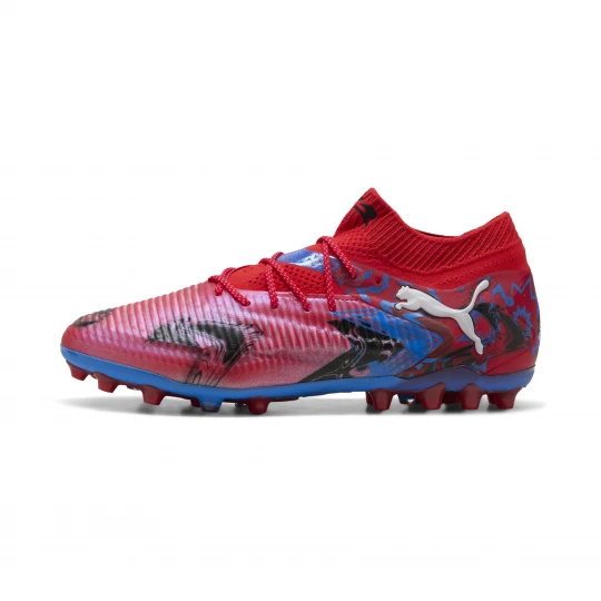 Foto van product PUMA FUTURE 8 ULTIMATE PLAYMAKERS MG uniseks voetbalschoenen, Blauw / Zwart / Rood