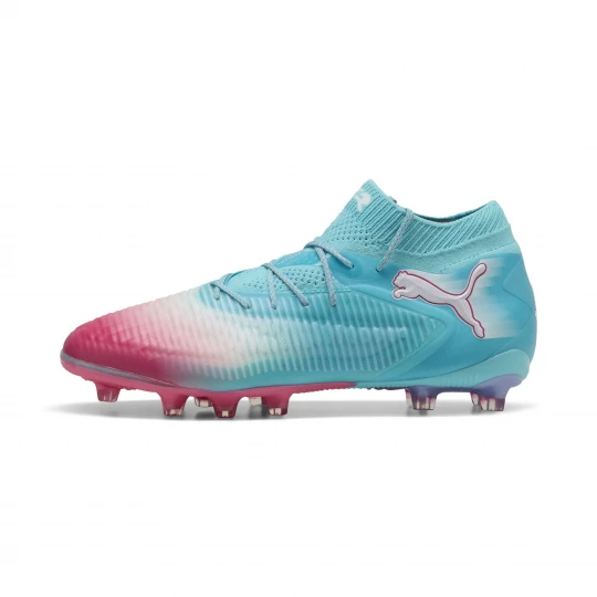 Foto van product PUMA FUTURE 8 ULTIMATE RE-CHARGE AG uniseks voetbalschoenen, Blauw / Roze / Wit
