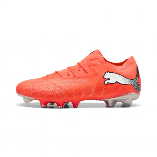 Foto van product PUMA FUTURE 9 FUSION FG / AG uniseks voetbalschoenen, Zwart / Rood / Wit