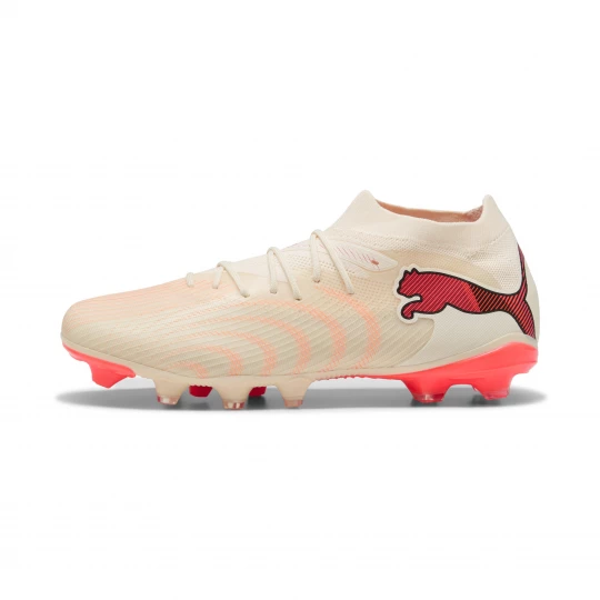 Foto van product PUMA FUTURE 9 MATCH FG / AG uniseks voetbalschoenen, Rood / Wit / Bruin