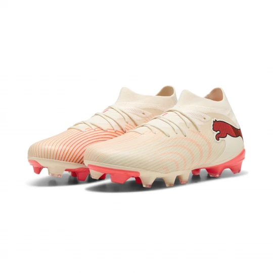 Foto van product PUMA FUTURE 9 MATCH FG / AG voetbalschoenen voor Dames, Rood / Wit / Bruin