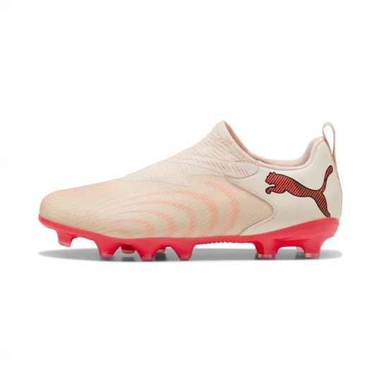 Foto van product PUMA FUTURE 9 MATCH FG / AG voetbalschoenen zonder veters, Rood / Wit / Bruin