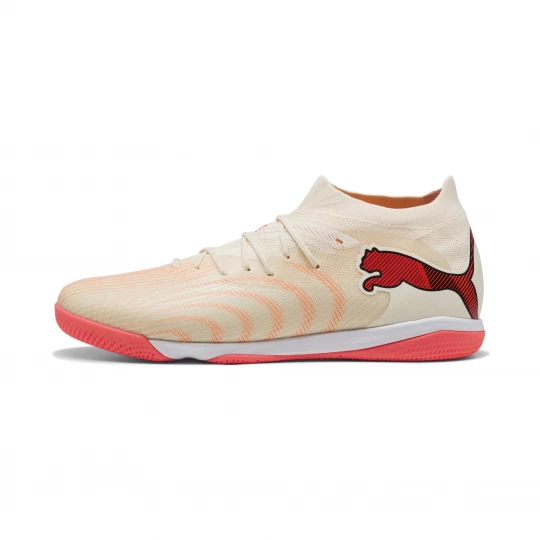 Foto van product PUMA FUTURE 9 MATCH IT uniseks voetbalschoenen, Rood / Wit / Bruin