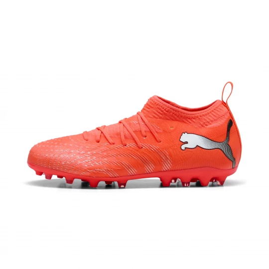 Foto van product PUMA FUTURE 9 MATCH MG voetbalschoenen, Zwart / Rood / Wit