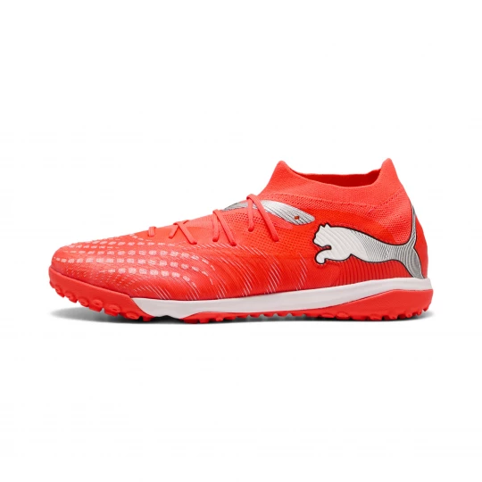 Foto van product PUMA FUTURE 9 MATCH TT uniseks voetbalschoenen, Zwart / Rood / Wit