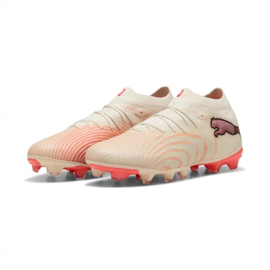 Foto van product PUMA FUTURE 9 PRO FG / AG uniseks voetbalschoenen, Rood / Wit / Bruin