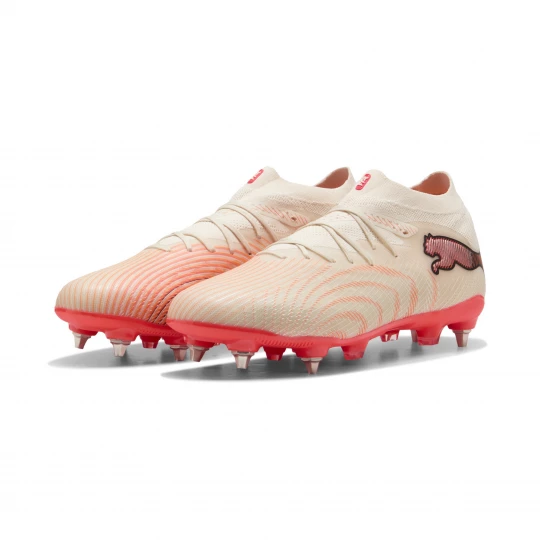 Foto van product PUMA FUTURE 9 PRO MxSG uniseks voetbalschoenen, Rood / Wit / Bruin