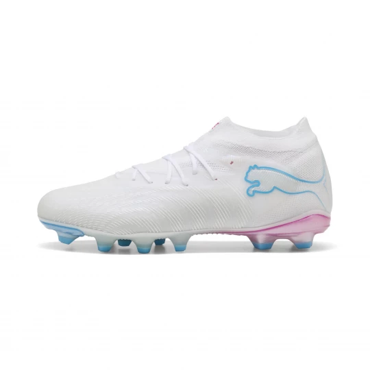 Foto van product PUMA FUTURE 9 PRO Wit FG / AG uniseks voetbalschoenen, Blauw / Roze / Wit