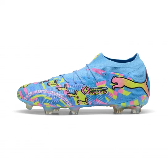 Foto van product PUMA FUTURE 9 ULTIMATE ADVANCED LEVEL FG voetbalschoenen, Blauw / Roze / Wit
