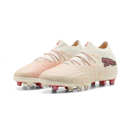 Foto van product PUMA FUTURE 9 ULTIMATE AG voetbalschoenen, Rood / Wit / Bruin
