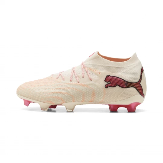 Foto van product PUMA FUTURE 9 ULTIMATE FG uniseks voetbalschoenen, Rood / Wit / Bruin