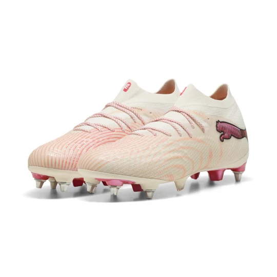Foto van product PUMA FUTURE 9 ULTIMATE MxSG voetbalschoenen, Rood / Wit / Bruin