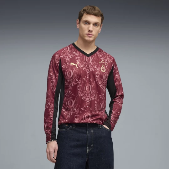 Foto van product PUMA Galatasaray SK derde shirt met lange mouwen voor Heren, Rood / Goud