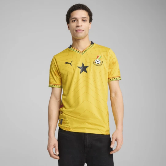 Foto van product PUMA Ghana 2025 uitshirt voor Heren, Zwart / Geel czarny