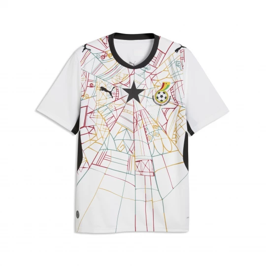 Foto van product PUMA Ghana 2026 thuisshirt voor Heren, Zwart / Wit