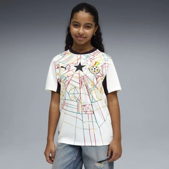 Foto van product PUMA Ghana 2026 thuisshirt, Zwart / Wit
