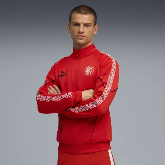 Foto van product PUMA Girona FC KING Anthem jack voor Heren, Rood / Wit