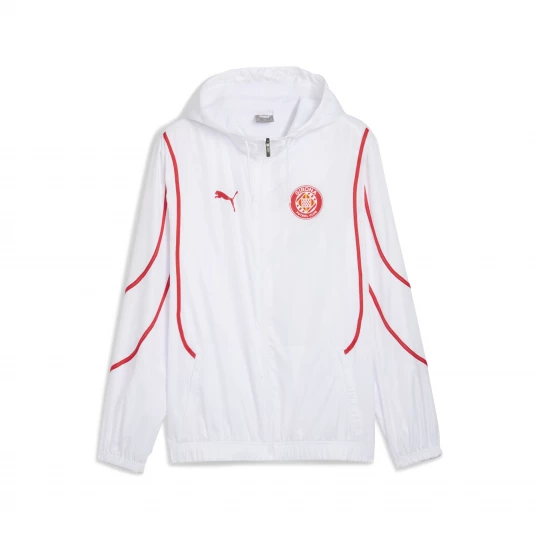 Foto van product PUMA Girona FC Pre-match geweven jack voor Heren, Rood / Wit