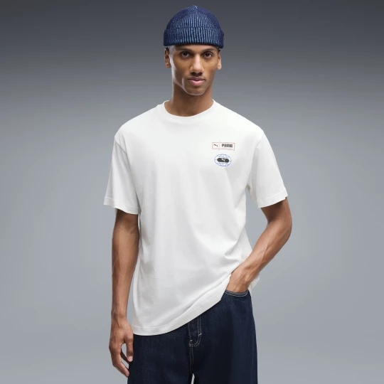 Foto van product PUMA Grahic Relaxed Stacked T-shirt voor Heren, Wit