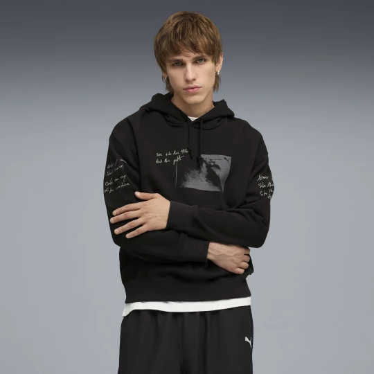 Foto van product PUMA GRAPHIC Forest hoodie voor Heren, Zwart
