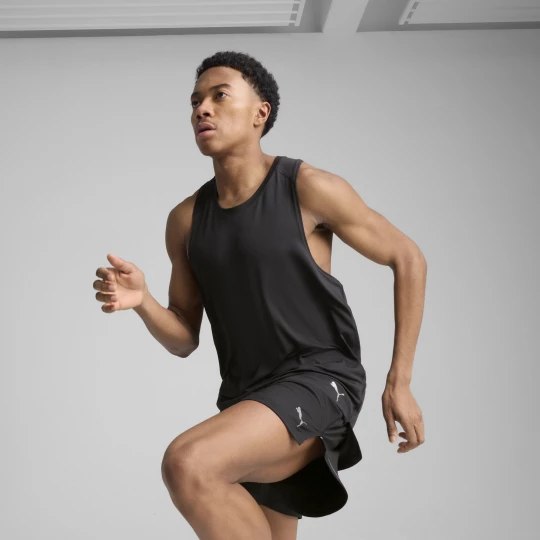 Foto van product PUMA Graphic Mesh hardloopsinglet voor Heren, Zwart