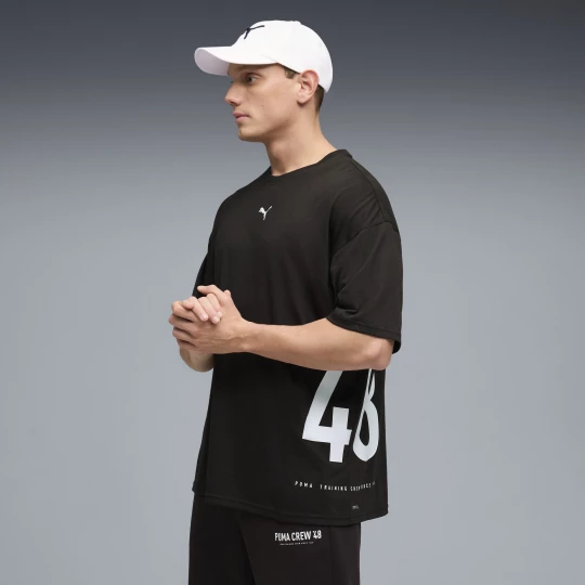 Foto van product PUMA Graphics oversized trainingsshirt voor Heren, Zwart