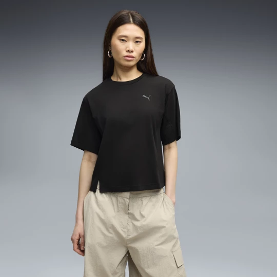 Foto van product PUMA HER Relaxed T-shirt voor Dames, Zwart