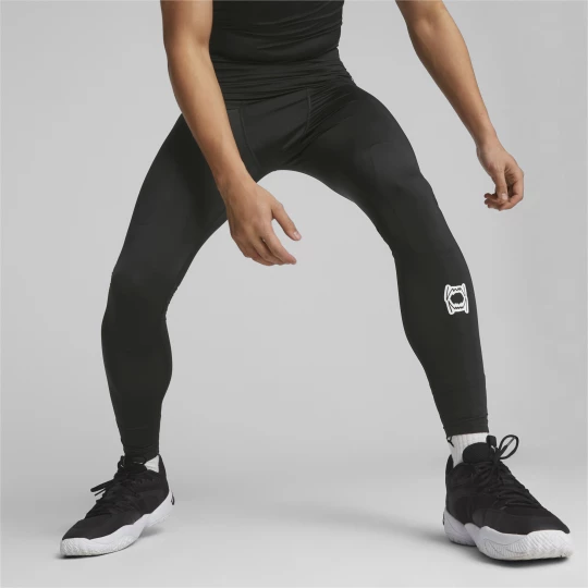 Foto van product PUMA Hoops Team Baselayer basketballegging voor Heren, Zwart