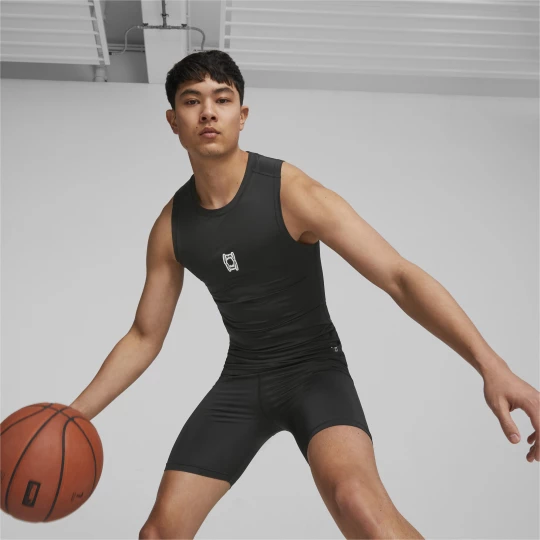 Foto van product PUMA Hoops Team mouwloze basketbaltop voor Heren, Zwart