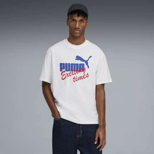 Foto van product PUMA House of Graphics Casual T-shirt voor Heren, Wit