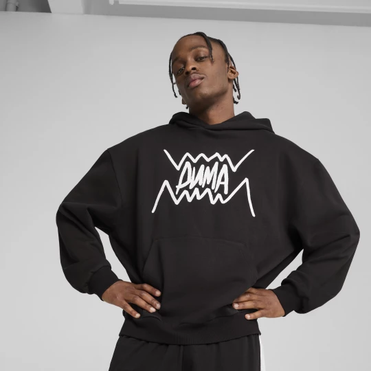 Foto van product PUMA Jaws Core basketbalhoodie voor Heren, Zwart