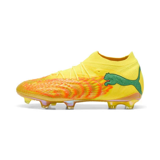 Foto van product PUMA KIDSUPER x Neymar Jr FUTURE 9 ULTIMATE FG uniseks voetbalschoenen, Groen / Zwart