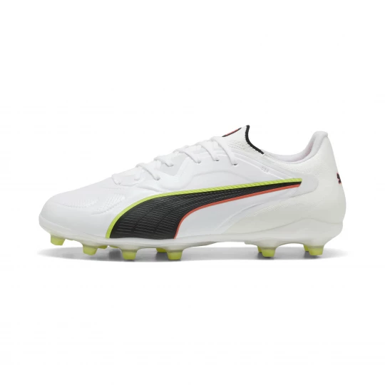 Foto van product PUMA KING 20 PRO FG / AG uniseks voetbalschoenen, Rood / Geel / Wit