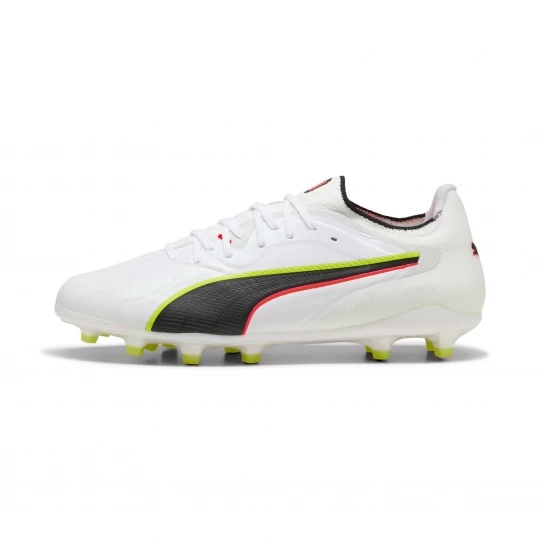 Foto van product PUMA KING 20 ULTIMATE FG / AG voetbalschoenen voor Dames, Rood / Geel / Wit