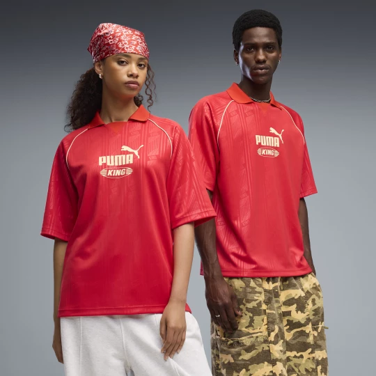 Foto van product PUMA KING Boxy shirt uniseks, Rood