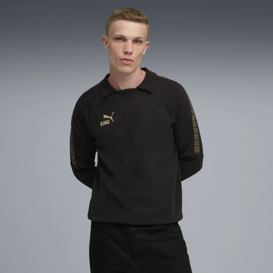 Foto van product PUMA KING Drill voetbaltop voor Heren, Zwart / Goud