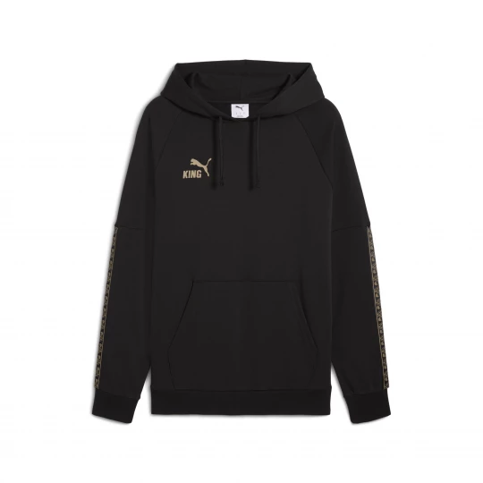 Foto van product PUMA KING Football hoodie voor Heren, Zwart / Goud