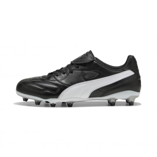 Foto van product PUMA KING LIGA FG / AG uniseks voetbalschoenen, Zwart / Wit / Zilver