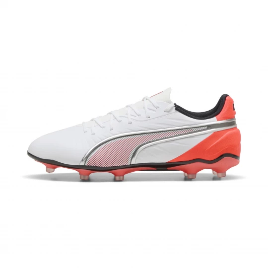 Foto van product PUMA KING MATCH FG / AG uniseks voetbalschoenen, Rood / Wit / Zilver