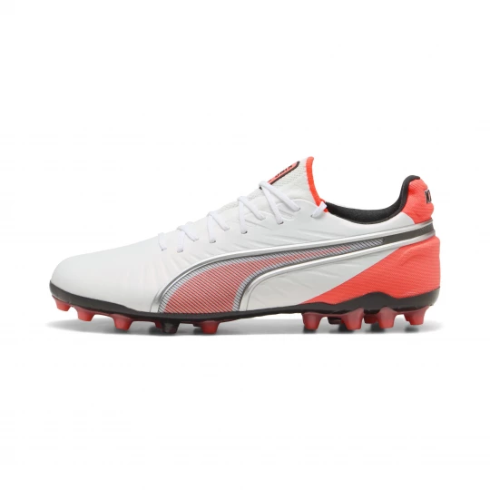 Foto van product PUMA KING ULTIMATE MG uniseks voetbalschoenen, Rood / Wit / Zilver