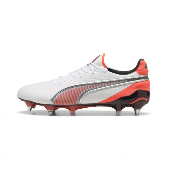 Foto van product PUMA KING ULTIMATE MxSG uniseks voetbalschoenen, Rood / Wit / Zilver