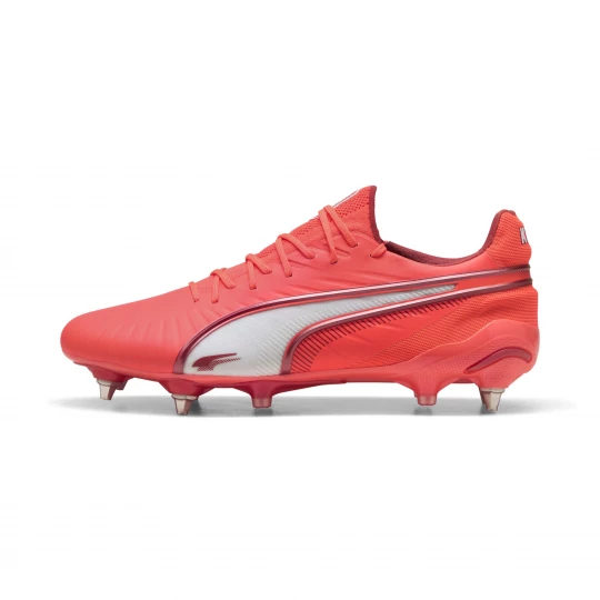 Foto van product PUMA KING ULTIMATE MxSG voetbalschoenen, Rood / Wit