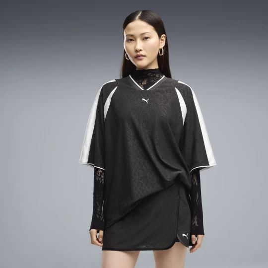 Foto van product PUMA Lace Pack oversized shirt voor Dames, Zwart