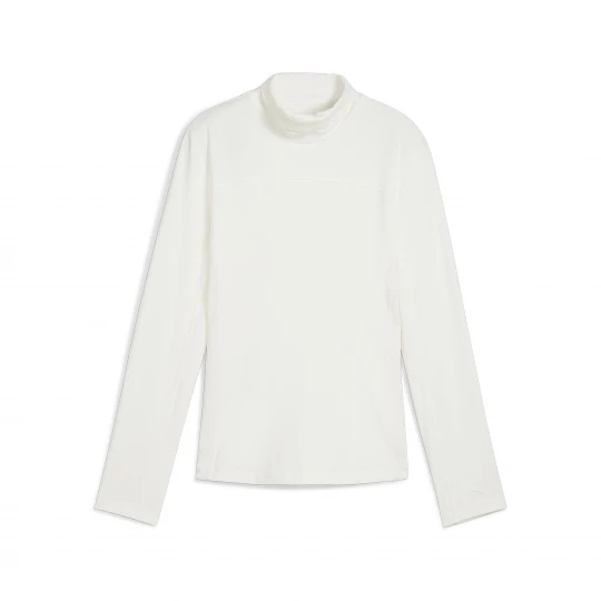 Foto van product PUMA Lucy golftop met lange mouw en opstaande kraag voor Dames, Wit