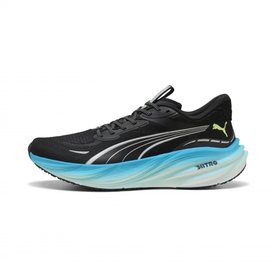 Foto van product PUMA Magnify NITROâ¢ 3 hardloopschoenen voor Heren, Blauw / Zwart