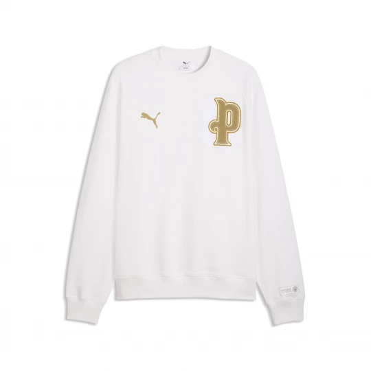 Foto van product PUMA Manchester City 10-jarig jubileum sweatshirt met ronde hals voor Heren, Zwart / Wit