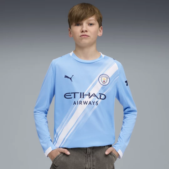 Foto van product PUMA Manchester City 25 / 26 uitshirt met lange mouw, Blauw / Wit niebieski