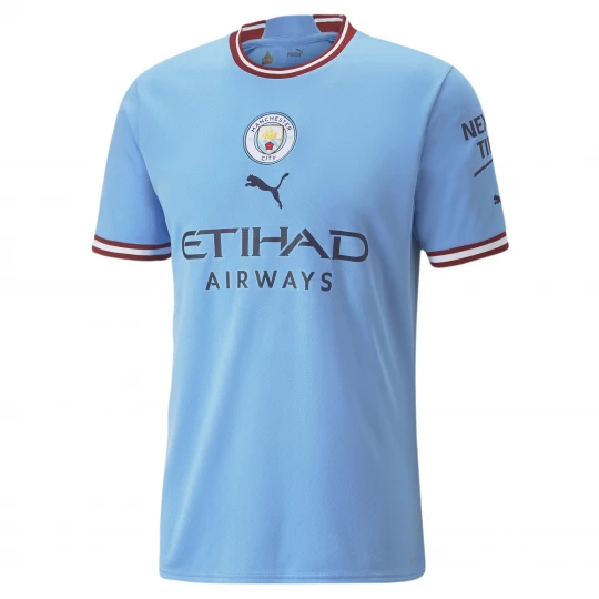 Foto van product PUMA Manchester City FC Thuis 22 / 23 Replica Jersey Heren, Blauw / Rood
