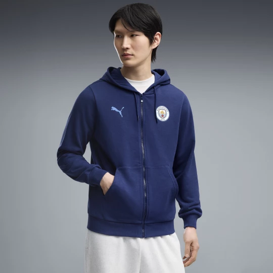 Foto van product PUMA Manchester City ftblCulture jack met capuchon voor Heren, Blauw