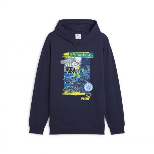 Foto van product PUMA Manchester City ftblNRGY+ hoodie voor Heren, Blauw